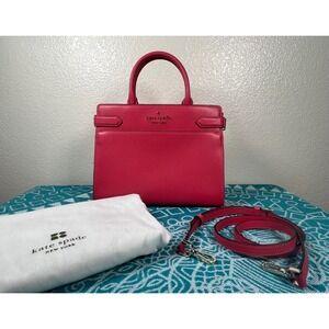 Kate Spade New York Satchel Crossbody Handbag‎ Purse Coral PINK Safiano Leather